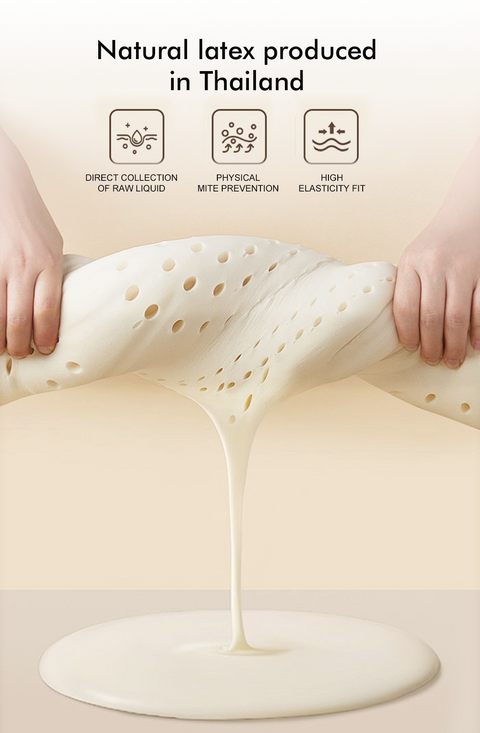 Beige HempLatex 3D SpineCloud Mattress